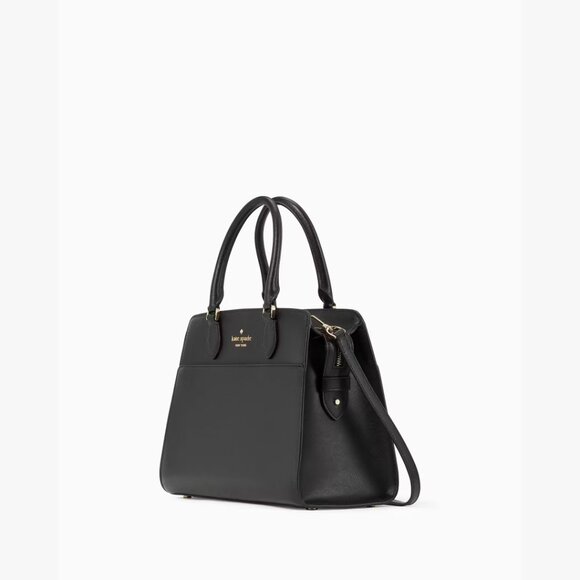 Like New Kate Spade Staci Black Saffiano Shoulder Bag Purse - Picture 4 of 14